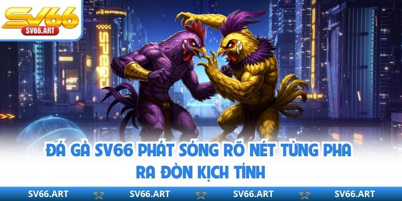 Đá Gà SV66 Đá gà SV66 phát sóng rõ nét từng pha ra đòn kịch tính